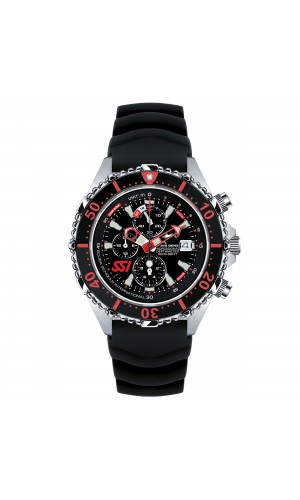 ساعت مچی کرونوگراف غواصی عمق سنج دار بند لاستیکی